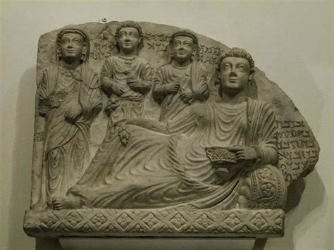 Grave Stele Depicting Funerary Banquet Palmyra Roman Syri Flickr