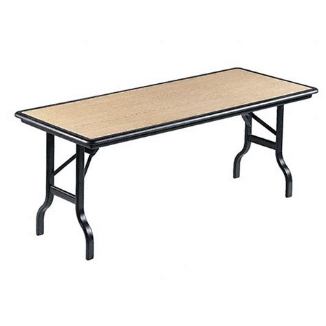 Rectangle Folding Table 30 In Height X 30 In Width Oak Grainger