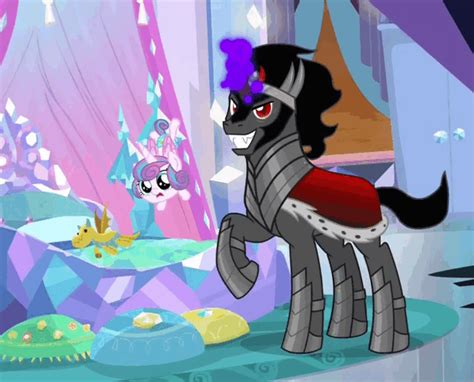 2004905 Safe Screencap King Sombra Princess Flurry Heart Pony