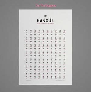 You have to understand how it works, not only memorizing the alphabet. Hangul, Korean Alphabet Poster For The Begginer, The ...