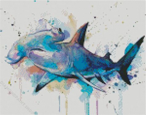 Artistic Hammehead Shark Diamond Paintings Diamondpaintshop