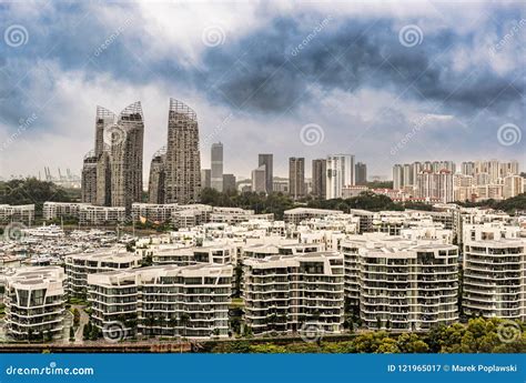 Modern Apartment Buildings In Singapore Stock Image Image Of