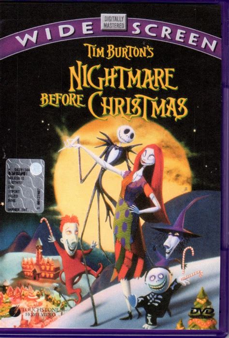Nightmare Before Christmas Dvd A Tim Burtons Animated Film Private
