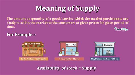 Meaning Of Supply And Its Determinants Tutors Tips