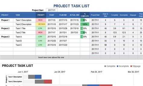 Daily Task Tracker Excel Template