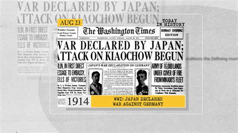 August 23 in history: Fatwa against Laden, Japan declares war against Germany and more, World 