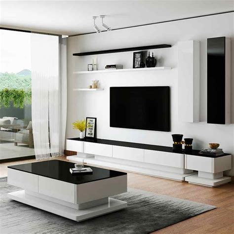 Tv Stand Unit Modern Living Room Coffee Centro Table Home Furniture
