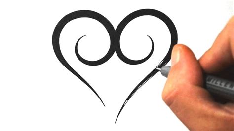 A tattoo is an ink design added into the skin, generally with the help of a needle. How to Draw a Simple Tribal Heart - Tattoo Design 3 - YouTube