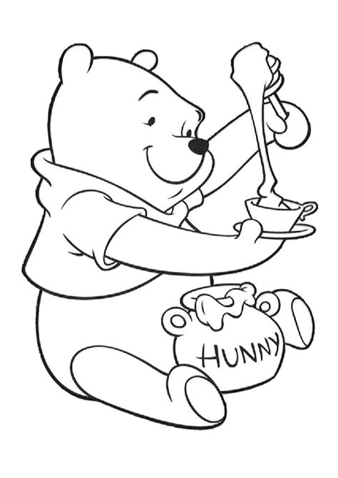 You also have the option of. Winnie the Pooh Bear with Hunny Coloring Pages - Print ...