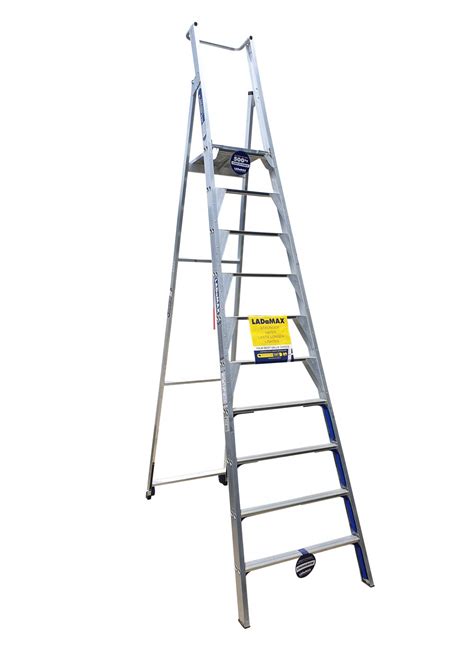Ladamax Aluminium Platform Step Ladder - 12 Step (3.6m)