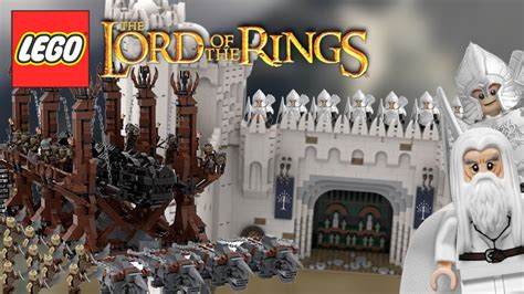 Lego The Lord Of The Rings Minas Tirith Custom Set 2022 Youtube