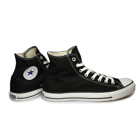 Converse All Star Hi Black White Trainers Sneakers Shoes Mens Womens
