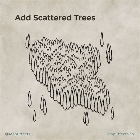 How To Draw A Forest On Your Fantasy Maps — Map Effects