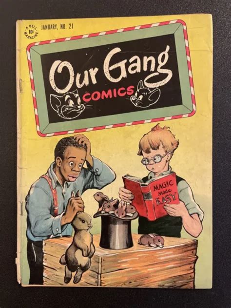our gang comics 21 comic book golden age 1946 dell 10 cent humor 39 99 picclick