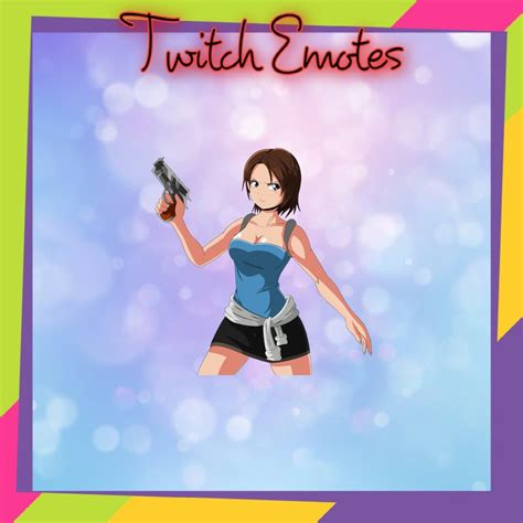Jill Valentine Resident Evil Emote Twitch Emotes Cool Etsy