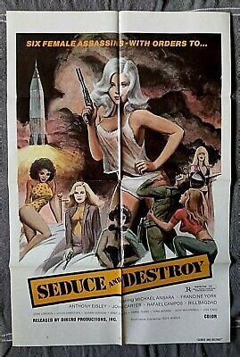 Seduce And Destroy Movie Poster SEXPLOITATION Francine York LISA TODD Santana EBay