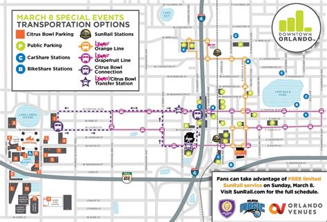 Downtown Transportation Tips For March 8 City Of Orlando