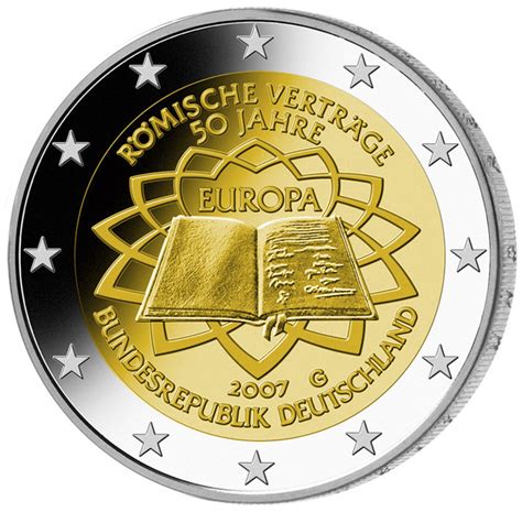 2 Euro Commémorative Dallemagne 2007 50ème Anniversaire Du Traité De