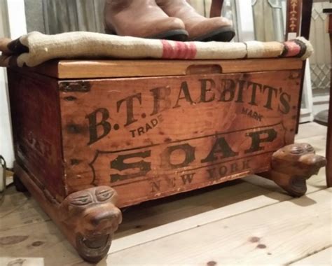 19th Century Benjamin Talbot Babbitt Original Advertising Soap Box