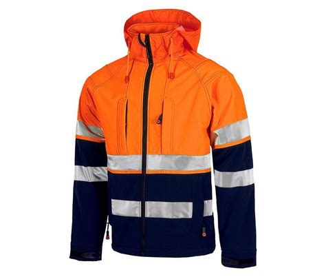 Chaqueta WorkShell De Alta Visibilidad Con Capucha WorkTeam S9525