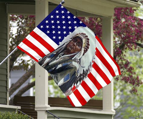 Native American Flag Indigenous People Pride Merchandise Outside Door