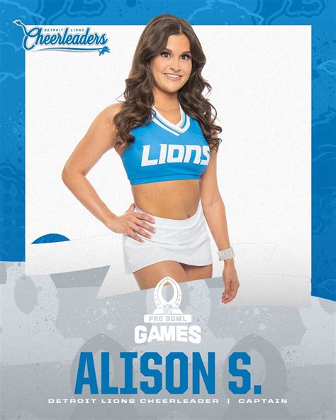 Lions Cheerleaders On Twitter Congratulations To Alison S For Being Named Our Pro Bowl