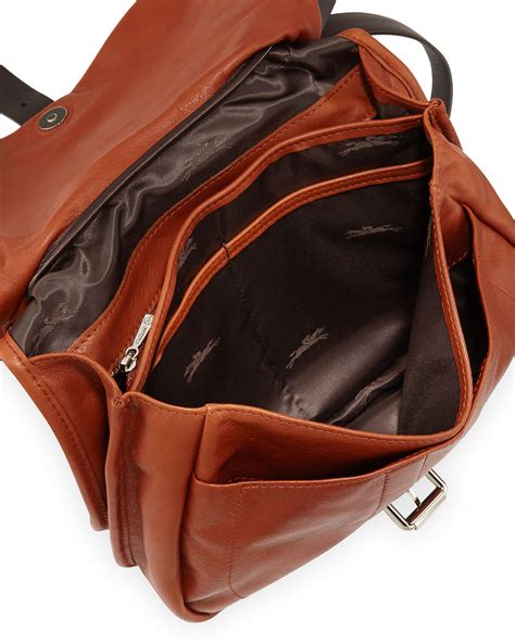 Womens Leather Cognac Crossbody Handbag Iucn Water