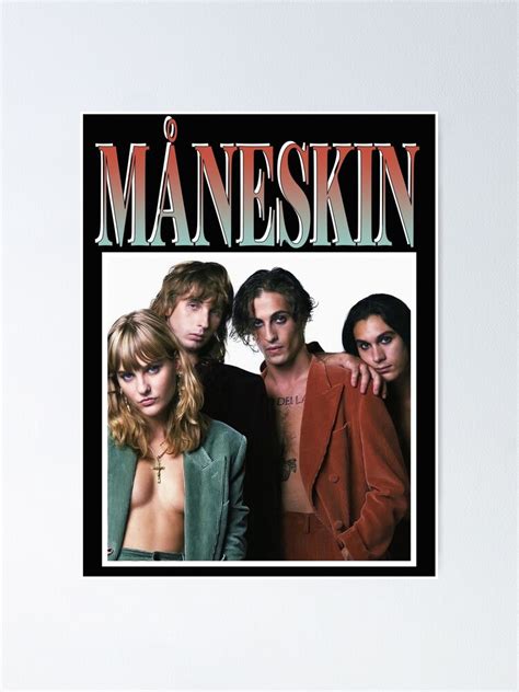 Maneskin M Neskin Poster By Silvieex Redbubble