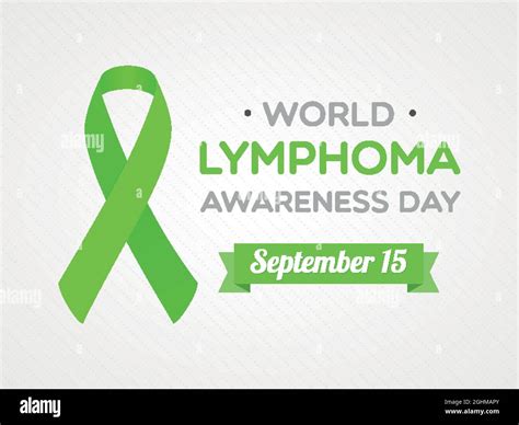 World Lymphoma Awareness Day September 15 Vector Illustration Flat