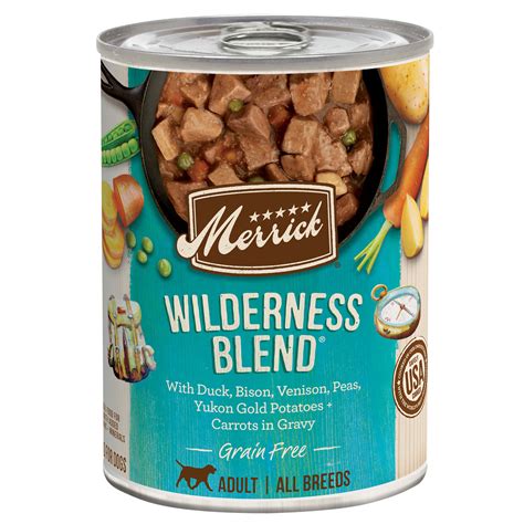 Merrick Grain Free Wilderness Blend Wet Dog Food 127 Oz Case Of 12
