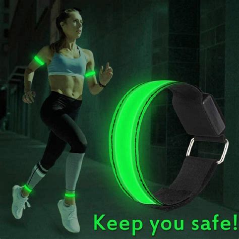 New 2pcs Rechargeable Led Armband High Visibility Led Running Lights