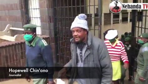 Defiant Hopewell Chinono Speaks As He Gets Into Prison Truck After Being Denied Bail Again