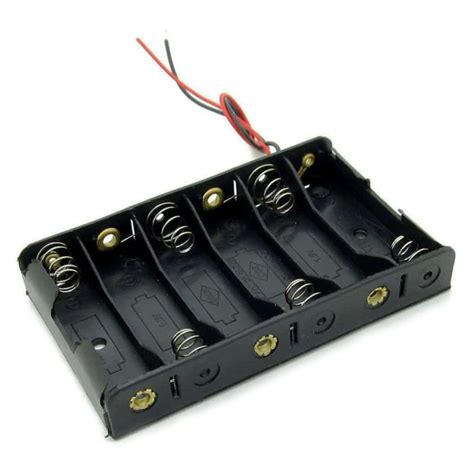 6 X Aa Battery Holder Box Phipps Electronics