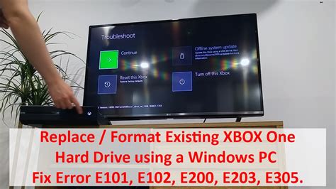 Replace Format Existing Xbox One Hard Drive Using Windows Fix Error