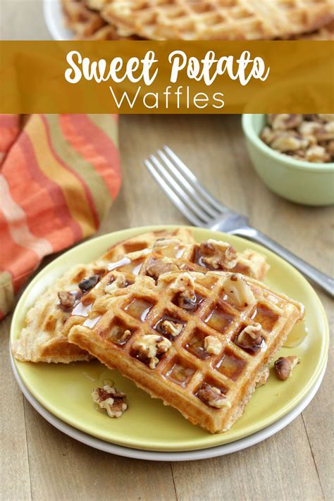 Sweet potato fries and falafel. Sweet Potato Waffles - Eat. Drink. Love.