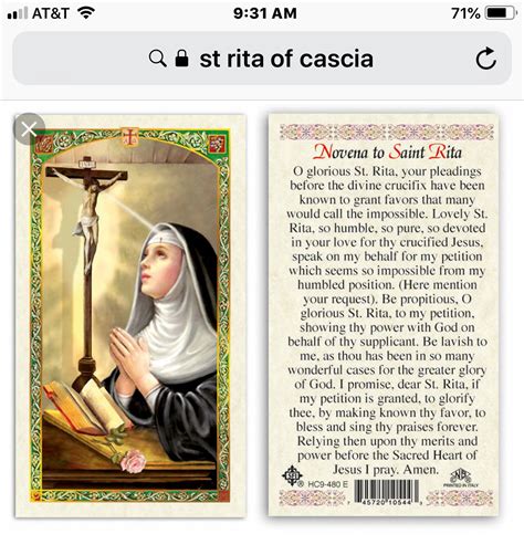 Prayer To St Rita For Impossible Cases Homes And Apartments For Rent