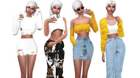 The Sims 4 Forever 21 Lookbook Sim Full Cc List Youtube