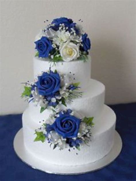 19 Stunning Royal Blue Wedding Cake Designs Vis Wed Wedding Cake