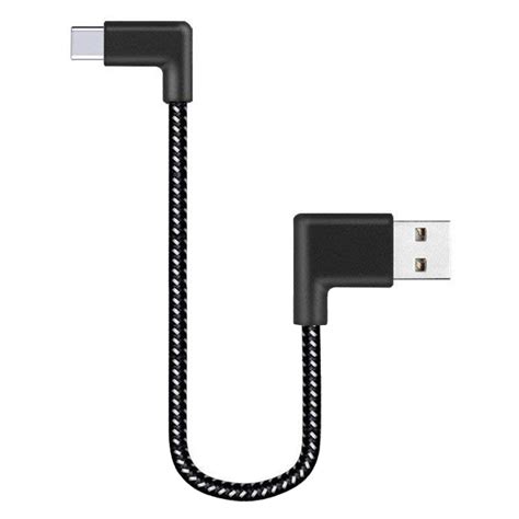 Double Right Angle Usb Type C Cable For Phone Tablet 20cm