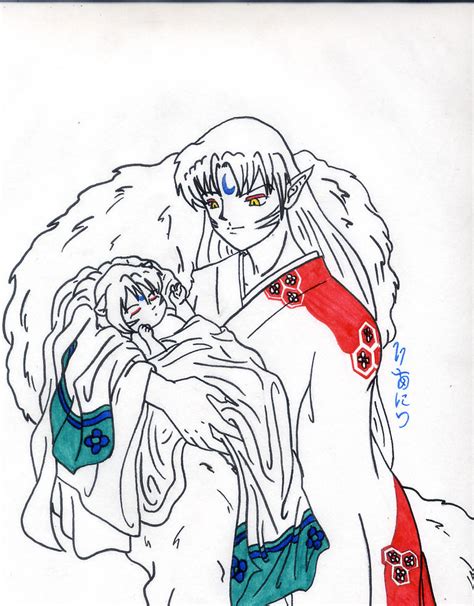 Sesshomaru And His Child By Rianith On Deviantart