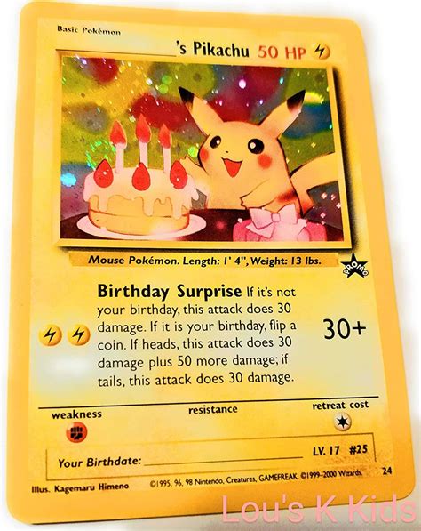 Birthday Pikachu Celebrations Tcg Trisha Callender