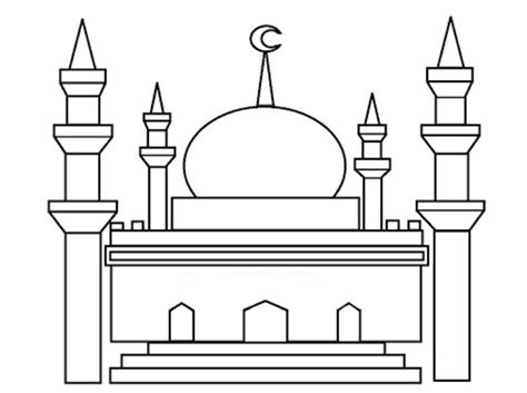 Mewarnai Gambar Masjid Yang Bagus Mewarnai Bagus Kartun Narmadi Ketahui
