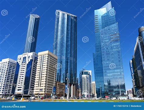 Urban Landscape Of Abu Dhabi Uae Clear Sunny Day 12 March 2020