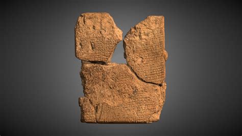 Epic Of Gilgamesh Tablet Download Free 3d Model By Ipch Digitization