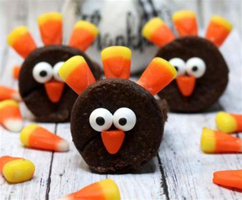 Turkey Brownies Best Edible Turkey Crafts Easy Thanksgiving