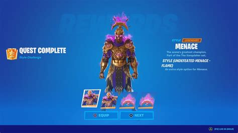 New Menace Skin Style Review And Gameplay Undefeated Menace Flame