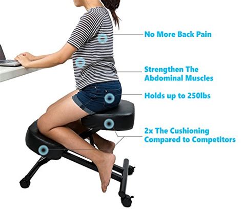 And it bears 300 lbs weight easily due to its 5 point base built. 10 Best Ergonomic Kneeling Chair For Back And Neck Pain