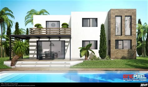 • the possibility to create the project of your dreams. Villa 3d | House styles, Villa, Mansions