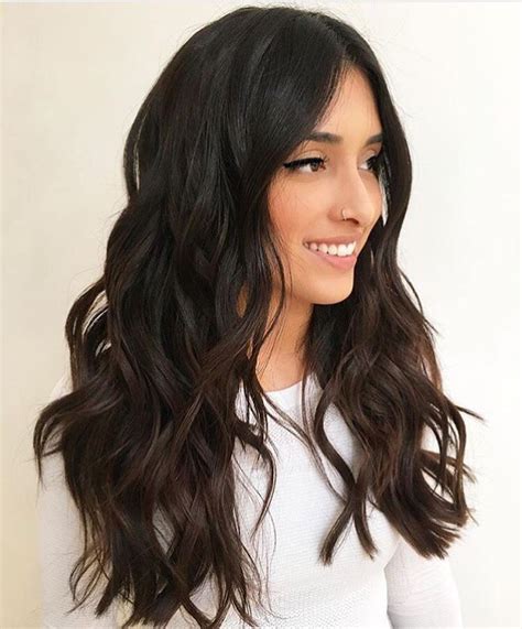 Thick wavy hairstyles can give a simple layered cut a distinguished body and shape. Pin by marina sofia on hair | Thick hair styles, Long wavy ...