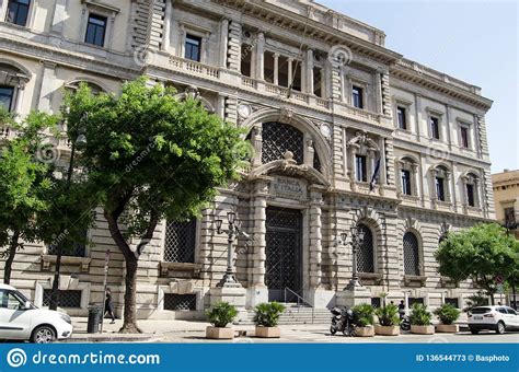 Banca D `Italia, Palermo, Sicily Editorial Stock Photo - Image of ...